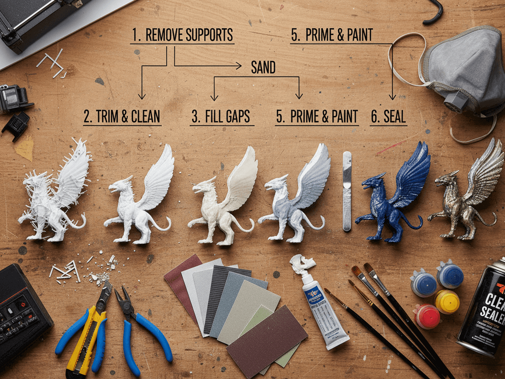 The Complete Guide to FDM 3D Print Post-Processing (Beginner to Pro) 2 Post-processing steps