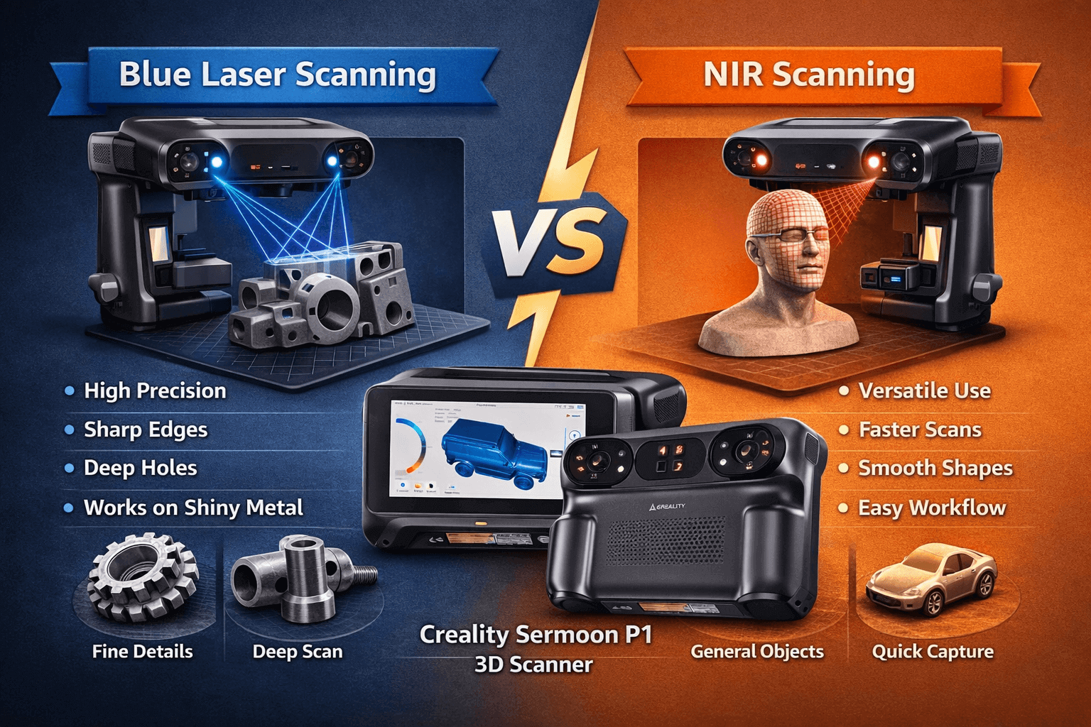 Blue Laser vs NIR Scanning on the Creality Sermoon P1: Which Mode Should You Use? 3 Blue Laser vs NIR Scanning on the Creality Sermoon P1: Which Mode Should You Use?
