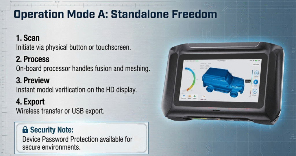 Creality Sermoon P1 vs Raptor Pro: Which 3D Scanner Fits Your Workflow? 6 Sermoon P1 Standalone