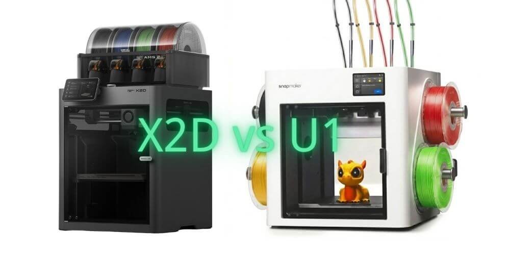 Bambu Lab X2D vs Snapmaker U1 (2026): Dual Nozzle vs Tool Changer — Which Should You Buy?