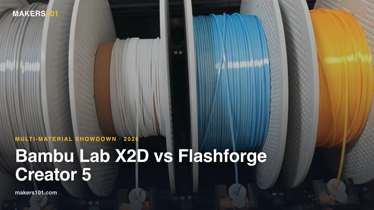 Bambu Lab X2D vs Flashforge Creator 5 (2026): Two Very Different Bets on Multi-Material Printing 1 Bambu Lab X2D vs Flashforge Creator 5 (2026): Two Very Different Bets on Multi-Material Printing
