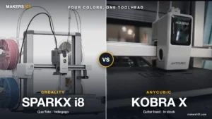 SparkX i8 vs Kobra X (2026): Creality’s Crowdfunded Color Switcher or Anycubic’s In-Stock Four-Color?
