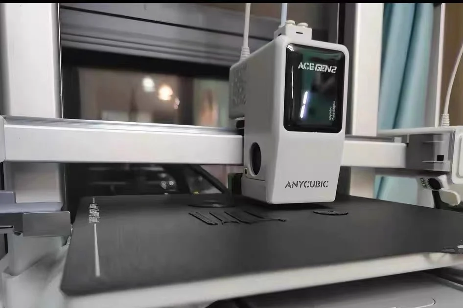 Anycubic Thingiverse Deal: Selected Models Get Multicolor 3MF Files for Anycubic Printers, Starting Nov. 17 2 Anycubic Kobra X print head with the ACE Gen2 color system screen