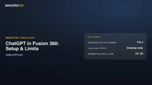 ChatGPT in Fusion 360: What Autodesk’s MCP Demo Shows, How to Set It Up, and Where It Falls Short (2026)