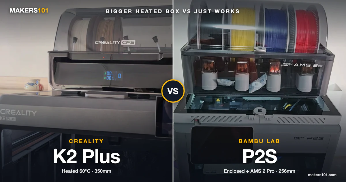 Creality K2 Plus Vs Bambu Lab P2S (2026): Which To Buy?