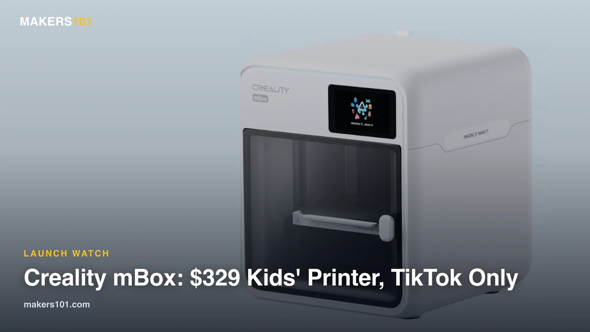 Creality mBox Kids’ 3D Printer Costs $329, but It Will Sell Only on TikTok