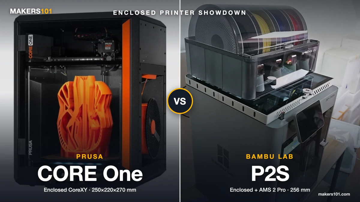 Prusa Core One vs Bambu Lab P2S (2026): Is the Prusa Worth $730 More? 14 Prusa Core One vs Bambu Lab P2S (2026): Is the Prusa Worth $730 More?